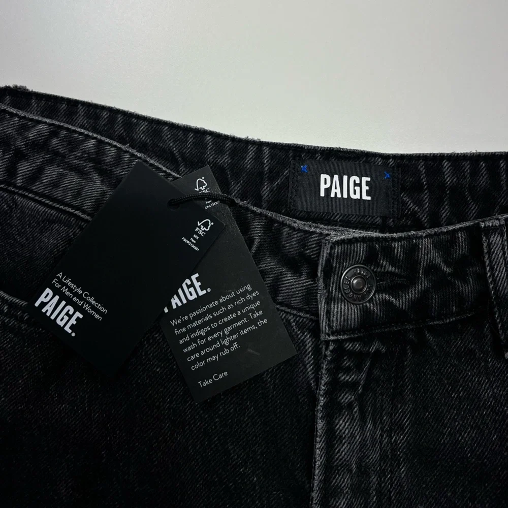 Paige Denim Sarah Straight Ankle Jeans Undone Hem Priscilla Deconstructed NWT - Picture 10 of 16